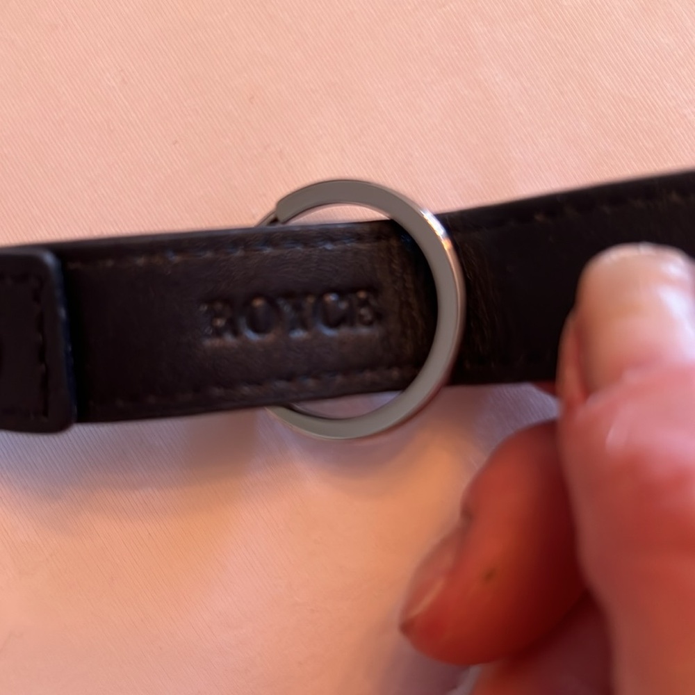 Brand New ROYCE NEW YORK Leather Valet Key Chain | NAVY